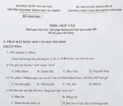 Triển khai thực hiện 'tháng hành động phòng chống ma túy' năm 2021 3 giờ trước. Ä'á» Thi Vao 10 Mon Ngá»¯ VÄƒn TrÆ°á»ng Thpt Chuyen Khtn 2020 2021
