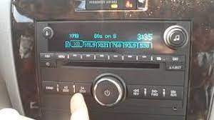 Press min and 000 will appear on the display. How To Program Your Radio In The 2013 Chevy Impala Youtube