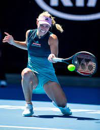melbourne australia january 20 angelique kerber of germany returns the ball during day 7 of the australian o tennis photos tennis players female athletes