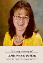 In Loving Memory of LeAnn Melissa Donilon April 12, 1957