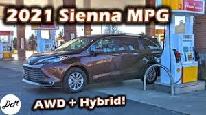 Detailed features and specs for the 2020 toyota sienna including fuel economy, transmission, warranty, engine type, cylinders, drivetrain and more. 2021 Toyota Sienna Mpg Test Real World Highway Range Youtube