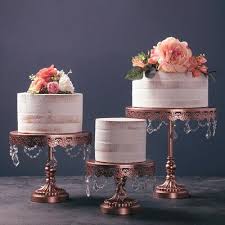 House Of Hampton Mcgaughey 3 Piece Cake Stand Set In 2021 Simple Wedding Cake Wedding Cake Simple Elegant Wedding Cake Display