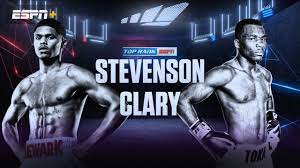We did not find results for: Top Rank Boxing On Espn Presented By Draftkings Stevenson Vs Clary Main Card Watch Espn