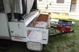 However, they also take up much less space when popped down for storage and towing. Cutting The Cargo Box Off A Coleman Laramie To Install A Bike Rack Popupportal