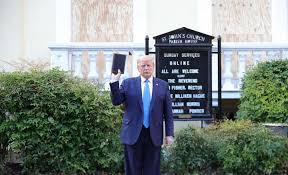 But when trump was 28 years old, his parents transferred their membership to marble collegiate. Police Did Not Clear Lafayette Square So Trump Could Hold Bible Photo Op Watchdog Abc News