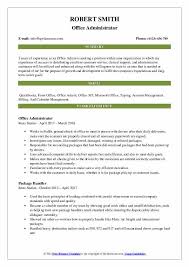 Free microsoft word resume templates are available to download. Office Admin Resume Samples Qwikresume