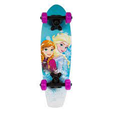 playwheels disney frozen 21 inches wood skateboard sisters forever disney kids disney frozen complete skateboards
