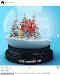 Kevin Hart gets trapped in a snow globe with his family in hilarious  holiday card