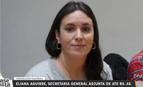 Eliana Aguirre: "Quieren disciplinar y perseguir a trabajadores que  resisten la política nacional"