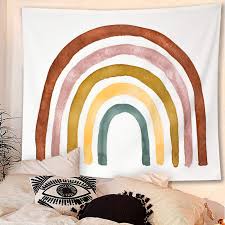Buy beautiful cheap wall hangings 2015 at curtainsmarket.com, the lowest price and the best service. Rainbow Tapestry Wall Decor Rainbow Wall Hanging Hand Sewn Edges Boho Colors Walmart Com Walmart Com