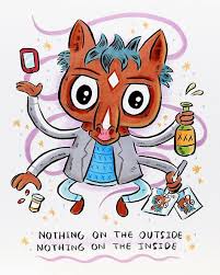 Bojack Horseman Nothing On The Inside Nothing On The Outside Pin De Alicja Kalajzic En Bojack Con Imagenes Bojack Dibujos Caricaturas