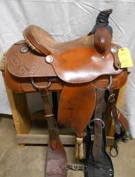 15 Vic Bennett Roping Saddle at Auction