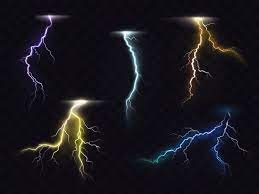 Download Lightning Flash Glowing Light Effects Vector Set For Free Vector Free Lightning Cloud Illustration