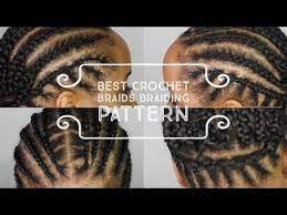 Best Braiding Pattern For Crochet Braids Freetress Deep Twist Installation Invisible Kno Hair Braid Patterns Crochet Braid Pattern Crochet Braids Freetress