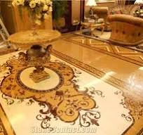 Polished Square Marble Water Jet Medallions Inlay Flooring Tiles,Customized  Flooring Paving Tiles Patterns Design ,Decorated Hotel Lobby and Hall