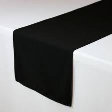 14 X 108 Inch Black Table Runner Black Table Runners For Weddings Hotels And Restaurants Table Runners Wedding Black Table Black Wedding Table