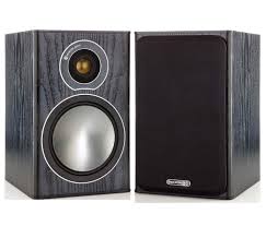 Monitor Audio Bronze Series 1 2 Way Bookshelf Speakers Black Oak Bookshelf Speakers Audio Speaker