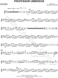 Professor Umbridge Alto Saxophone From Harry Potter And The Order Of The Phoenix Sheet Music Alto Saxophone Solo In B Minor Download Print Sheet Music Saxophone Music Cello Sheet Music
