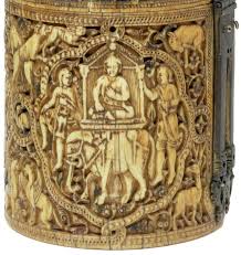 Ivory Pyxis Of Ziyad Ibn Aflah Umayyad Spain C 969 970 Marfil Tallados Arte