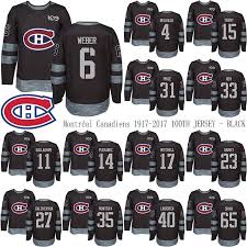Les canadiens was the original name of the montreal canadiens professional ice hockey team in the national hockey association (nha), as. Acheter Les Canadiens De Montreal 1917 2017 100e Anniversaire Jersey Noir 6 Shea Weber 13 Max Domi 15 Jesperi Kotkaniemi 31 Carey Prix Jerseys De Hockey De 22 06 Du Subban Fr Dhgate Com
