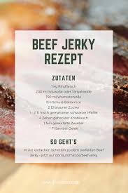 Beef Jerky Rezept Fur Die Zubereitung Im Automatischen Dorrgerat Wie Macht Man Rindfleisch R Beef Jerky Rezept Beef Jerky Selber Machen Jerky