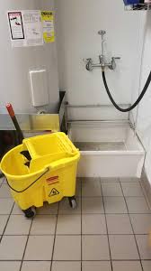 commercial mop station includes floor