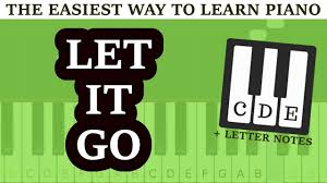 A new piano tutorial each day ! Let It Go Clavier Player Sheets Simple Piano Song Piano Notes For Beginners