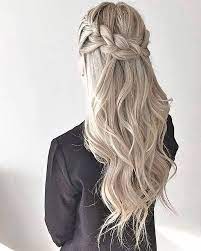 30 Weihnachtsparty Frisuren Zur Verbesserung Dein Aussehen Braided Crown Hairstyles Thick Hair Styles Simple Prom Hair