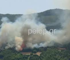 Πυρκαγιά εκδηλώθηκε σε δασική έκταση μεταξύ κεφαλοβρύσου και ομπλού σε απόσταση 100 μέτρων από τα πρώτα σπίτια. Zs Tn5e7uhfnmm