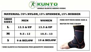 Kunto Fitness Ankle Brace Compression Support Sleeve For Athletics Injury Rec Fox And Grapes