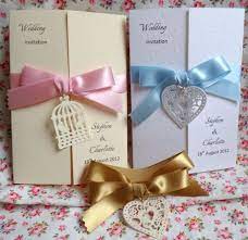 A6 Wedding Invitations With Ribbon Bow Birdcage Or Heart Filigree Card Charms E Wedding Invitation Ribbon Wedding Invitations Wedding Invitation Stationary