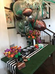 Football Super Bowl Party Striped Table Runner Striped Table Table Runners