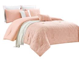 Queen new york offers a stylish elegance that will radiate throughout your room. Hg Station 12 Piece Daphne Comforter Curtain Set Bedroom Bundle Clover Floral Scroll Embroidery Pastel Pink White Queen Size