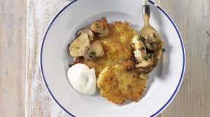 mini rostis mit steinpilzen rezept steinpilze lebensmittel essen rezepte