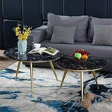 Accent your living room with a coffee, console, sofa or end table. High Quality Black Marble Coffee Tables Modern Coffee Table Tea Table 2 Small Side Tables Sofa Side Table Cocktail Table For Living Room Color A Buy Online At Best Price In