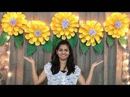 Maybe you would like to learn more about one of these? Paper Flowers Decoration For Birthday At Home Baby Shower Decoration Ideas Youtube