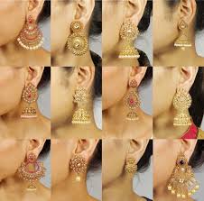 Children's earrings kids' 14kt gold earrings and safety pins. Indian Bollywood Jewelry Gold Plated Wedding Wear Traditional Polki Earring Set Triangle Earrings Stud Gold Earrings For Kids Gold Earrings Models