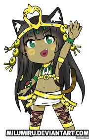 The skill calls wild cats. Puzzle And Dragons Bastet By Milumiru On Deviantart