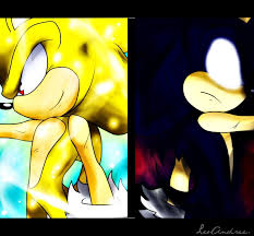 Resultado de imagen para sonic vs dark sonic