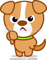 How to draw a cartoon dog. Angry Dog Cartoon Vector Illustration Collection Stock Canstock