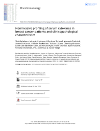 Sekretariat solidariti rakyat (ssr) has condemned the threats and sexual harassment against environmental activist shakila zen. Pdf Noninvasive Profiling Of Serum Cytokines In Breast Cancer Patients And Clinicopathological Characteristics