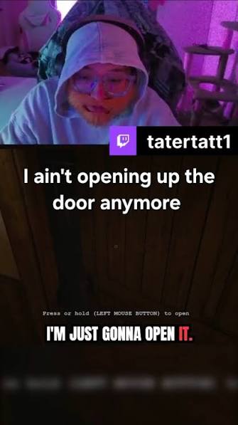 Catch a stream at twitch.tv/tatertatt1 🫣, What was that door action?! At  least i was dressed up as @caseoh_games 🐈‍⬛, cc: @headshot_posse ,  _________, #gaming #gamer #outlast #outlastgameplay ...