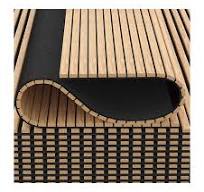3D Print Flexible Curved Akupanel Wooden MDF Slat Wall Panels Soundproof Panel PVC Slat Acoustic Panel for Wall and Ceiling