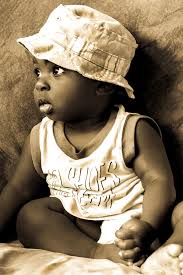 Cute Baby Painting by Adrian Brady