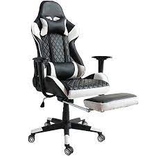 kinsal ergonomic high back large size gaming chair with massage function office desk chair swivel black leather office chair ergonomic desk chair gaming chair