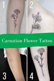 Beautiful Carnation Tattoo Ideas Their Meaning Tattooglee Carnation Tattoo Carnation Flower Tattoo Flower Tattoo Meanings