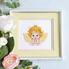 Browse by theme and level to find the design of your dreams! Cross Stitch Kit Dreaming Angel