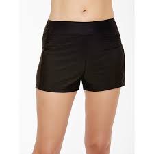 Time And Tru Women S Full Coverage Shirred Swim Shorts Walmart Com Swim Shorts Women Swimsuit Shorts Bottoms Swim Shorts