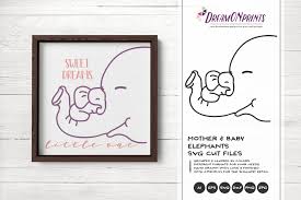 Download Elephants Svg Mother Baby Svg Design 225211 Cut Files Design Bundles