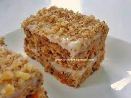 yetur la lezzet kareleri cevizli havuclu yas pasta dessert recipes turkish desserts desserts